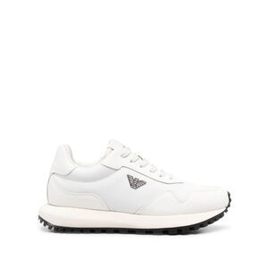 Emporio Armani Men's Sneakers In Recycled Nylon With Details In Regenerated